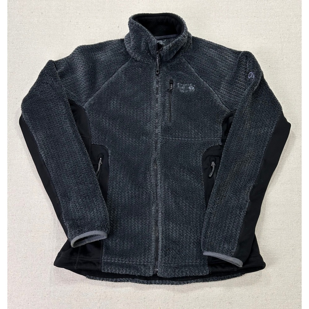 Mountain Hardwear Monkey Woman's Small Fleece Jacket Gray Polartec Full Zip